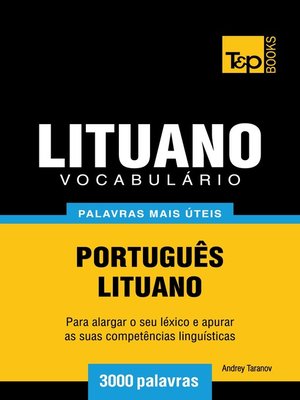 cover image of Vocabulário Português-Lituano